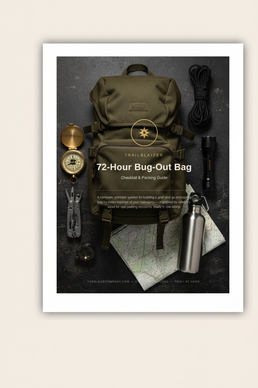 72-Hour Bug-Out Bag Checklist & Packing Guide