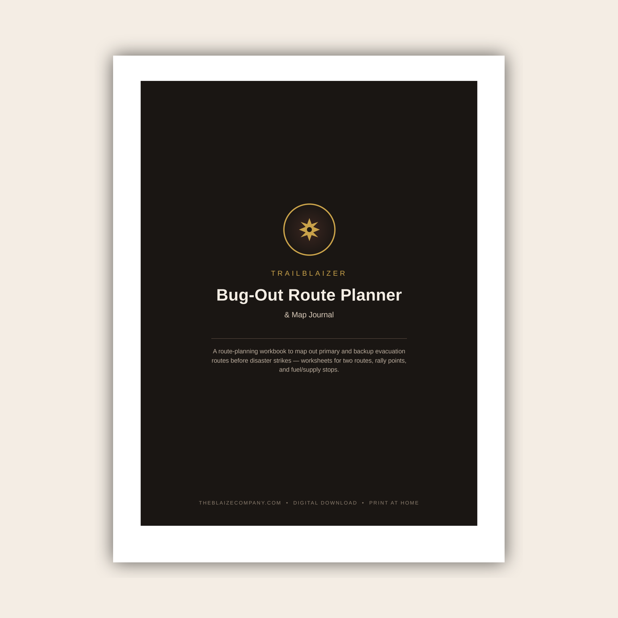 Bug-Out Route Planner & Map Journal